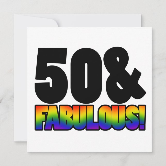 Carte Fabuleux Gay 50e anniversaire (Devant)