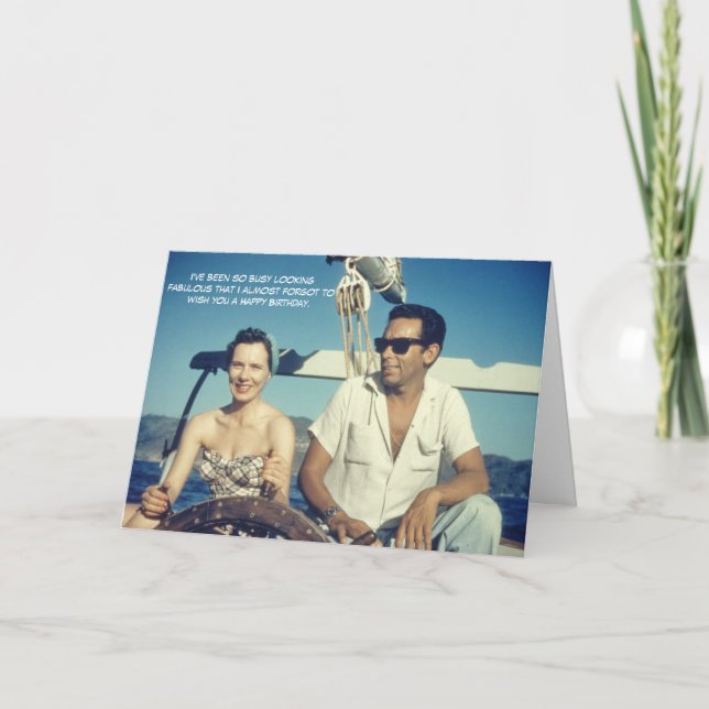 Carte Fabuleux Humour d'anniversaire (Devant)
