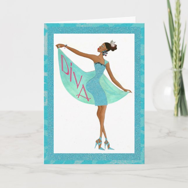 Carte "Fabulous Diva" (Devant)