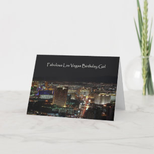 Carte Fabulous Las Vegas Birthday Girl Card
