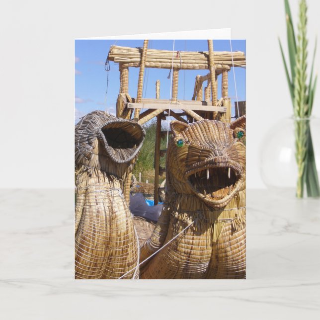 Carte façades de bateau titicaca (Devant)