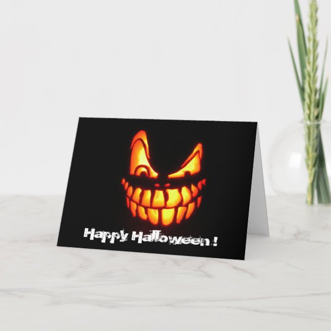 Carte face d'halloween (Devant)