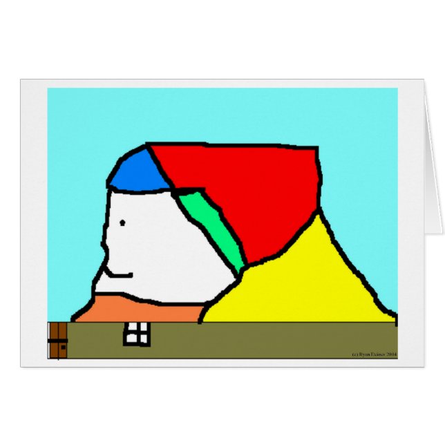 Carte Face House (Devant Horizontal)