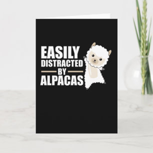Carte Facilement Distrait Par Alpacas - Alpaca Doux