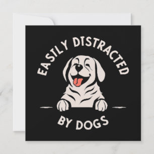 Carte Facilement distrait par les chiens