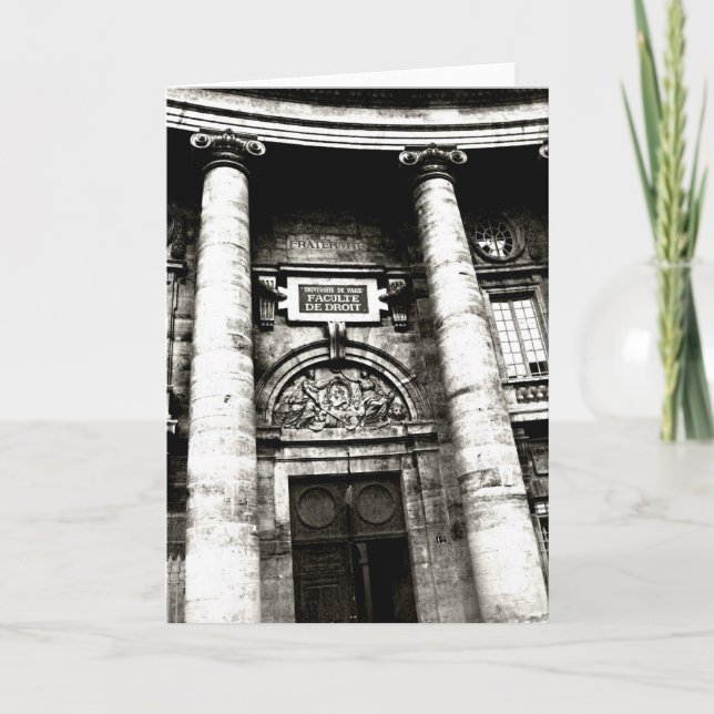 Carte Faculté de droit Facade (Devant)