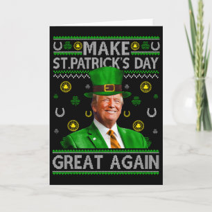 Carte Faire à nouveau grande la Saint-Patrick Shamrock T