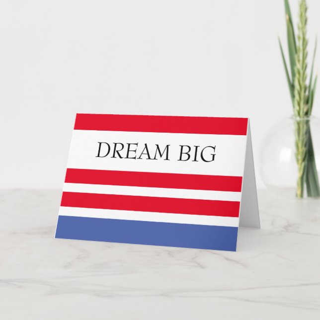 Carte Faire de grands rêves Félicitations pour votre nat (Devant)