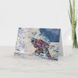 Carte Faire du surf des neiges