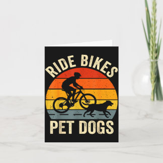 Carte Faire du vélo pour les chiens d'animaux de compagn
