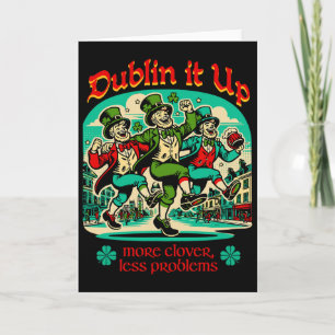Carte Faire la Fête à Dublin - Leprechauns Irlandais Dan