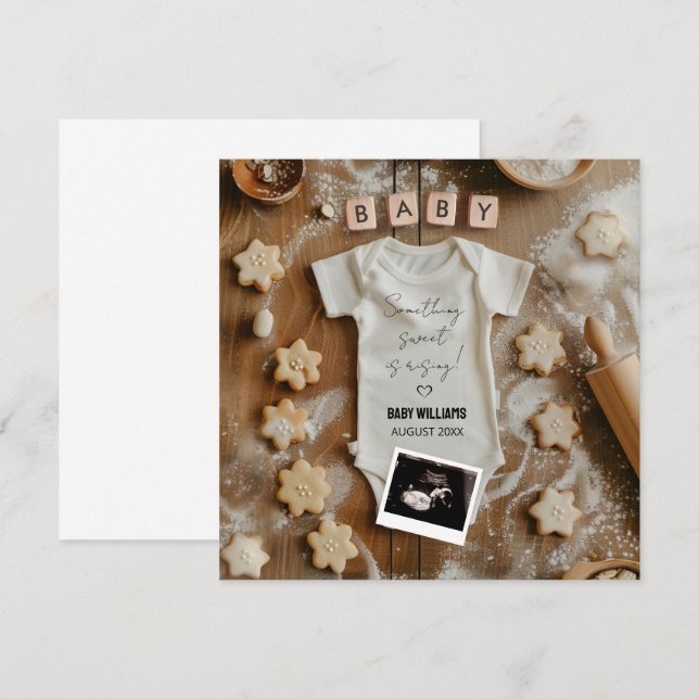 Carte Faire-part Baking Baby (Devant / Derrière)