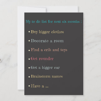 Carte faire-part de grossesse Chalkboard