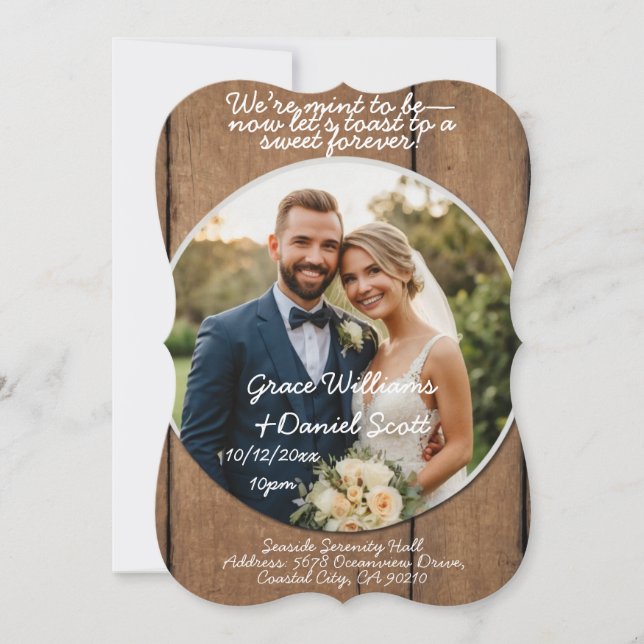 carte faire-part de mariage (Devant)
