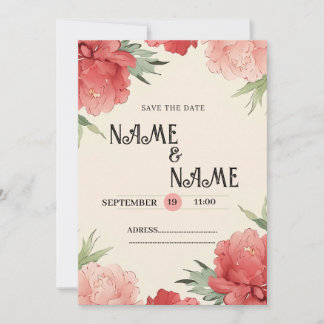 carte faire-part de mariage