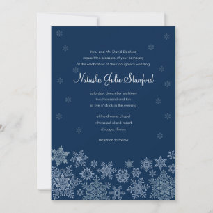 Carte Faire-part de mariage 5 x 7 des Snowflics d'