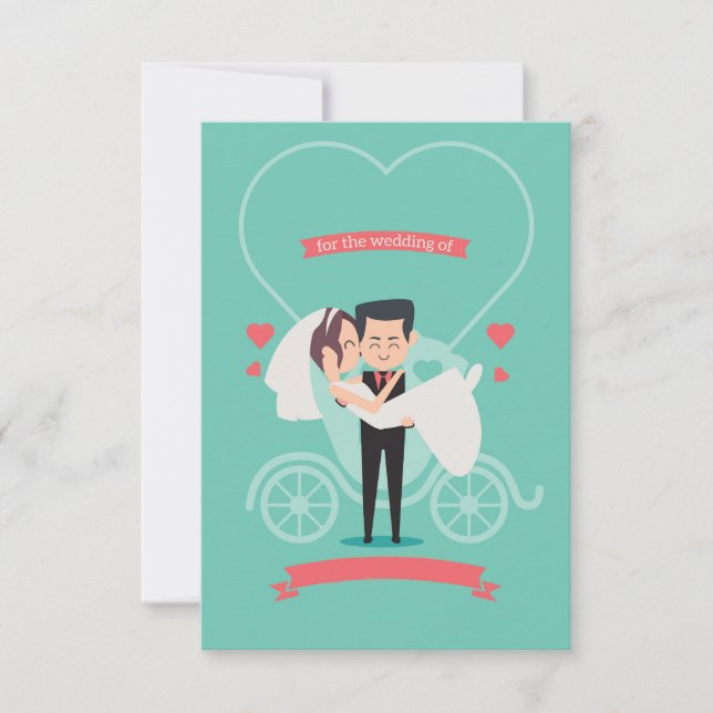 Carte Faire-part de mariage amusante (Devant)