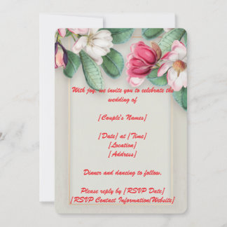 Carte Faire-part de mariage arrondie 5 pouces * 7 