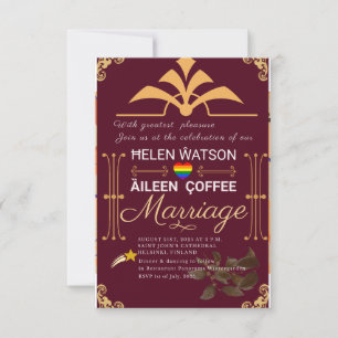 Carte Faire-part de mariage Bourgogne