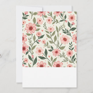 Carte Faire-part de mariage florale