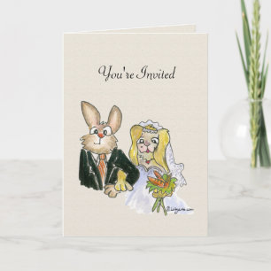 Carte Faire-part de mariage mignonne