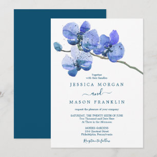 Carte Faire-part de mariage Moth Orchid