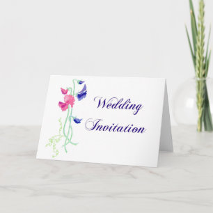 Carte Faire-part de mariage "Pois doux"
