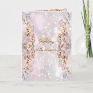 Carte Faire-part de mariage rose