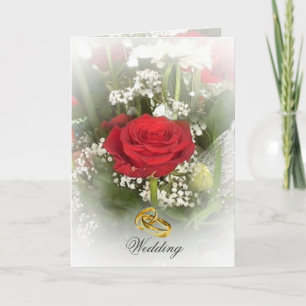 Carte Faire-part de mariage Rose