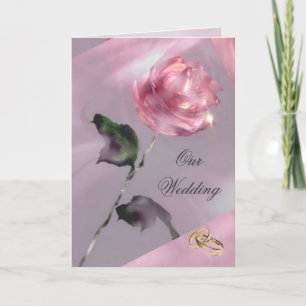 Carte Faire-part de mariage rose
