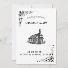 Carte Faire-part de mariage Rustique