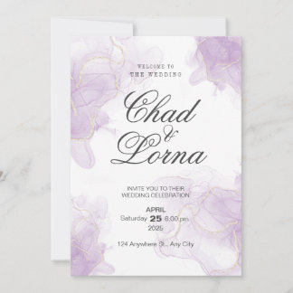 Carte Faire-part de mariage Watercolor