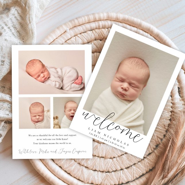 Carte faire-part de naissance (Créateur téléchargé)