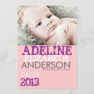 Carte faire-part de naissance