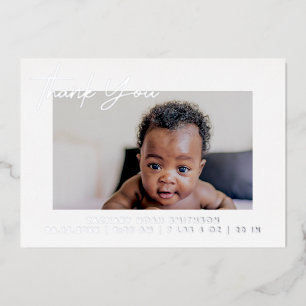 Carte Faire-part de naissance personnalisée Merci