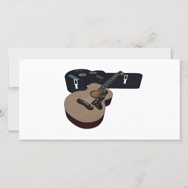 Carte Faire-part Guitare 1 (Devant)