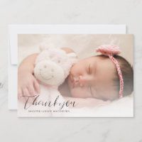 Carte Faire-part Merci Baby shower photo