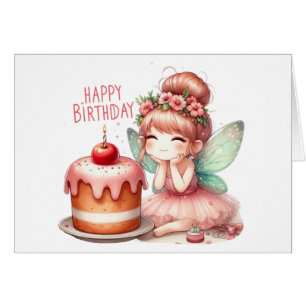 Carte Fairy Birday Card