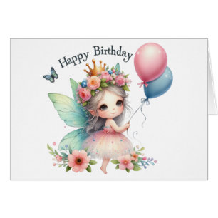 Carte Fairy Birday Card