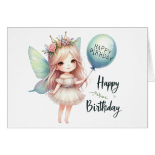 Carte Fairy Birday Card
