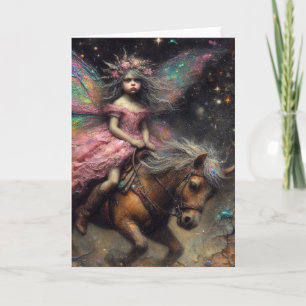 Carte Fairy Bucking Pony Toutes les occasions Salutation