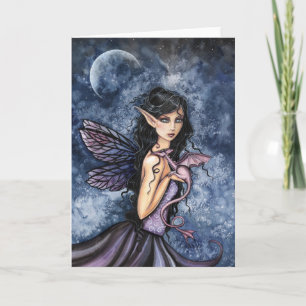 Carte Fairy et Dragon gothique par Molly Harrison