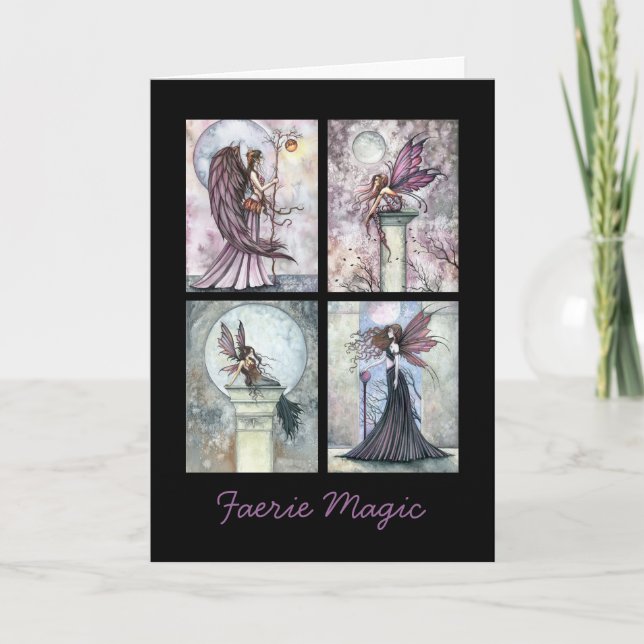 Carte Fairy Féerie magique Carte de voeux (Devant)