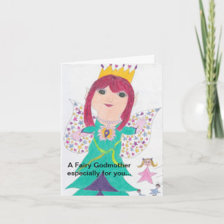 Carte Fairy Godmère Anniversaire Voeux