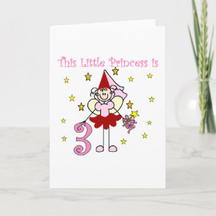 Carte Fairy Princess 3e Anniversaire Tshirts et cadeaux