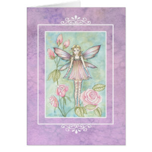 Carte Fairy rose par Molly Harrison