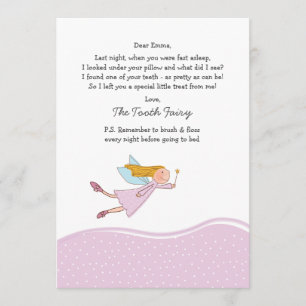 Carte Fairy (rose) pour dents