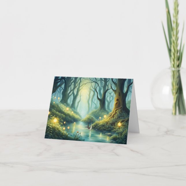 Carte Fairy Tale River Anniversaire (Devant)