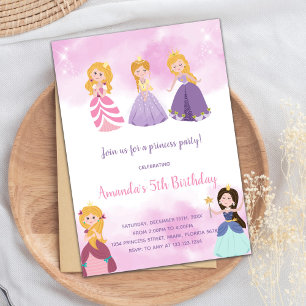 Carte Fairytale Castle Party pour filles