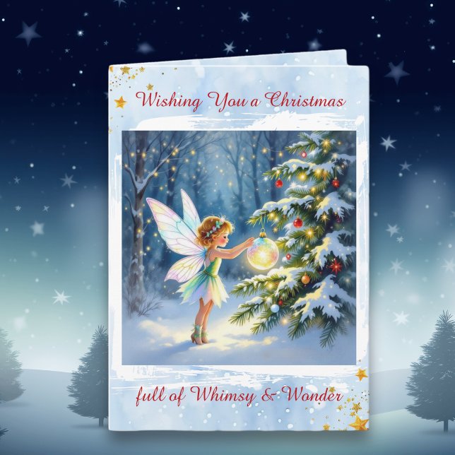 Carte Fairytale Christmas with Holiday Poem Personalized (Créateur téléchargé)